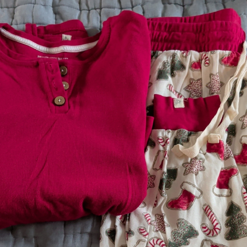 Burt's Bees Unisex Adult Holiday Pajama Set